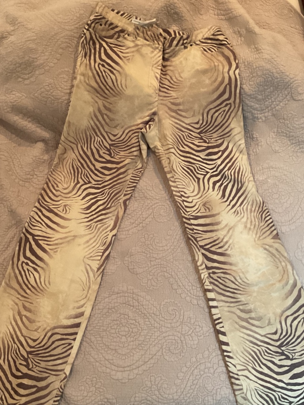 Y2K leopard flare pant